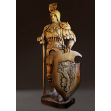 Деревянная скульптура рыцарь ордена тамплиеров